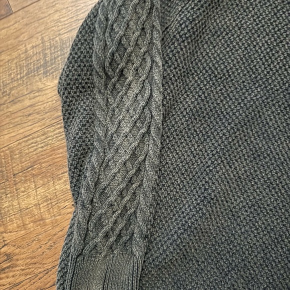 Pink Lily Charcoal Cable Knit Sweater - Picture 4 of 4